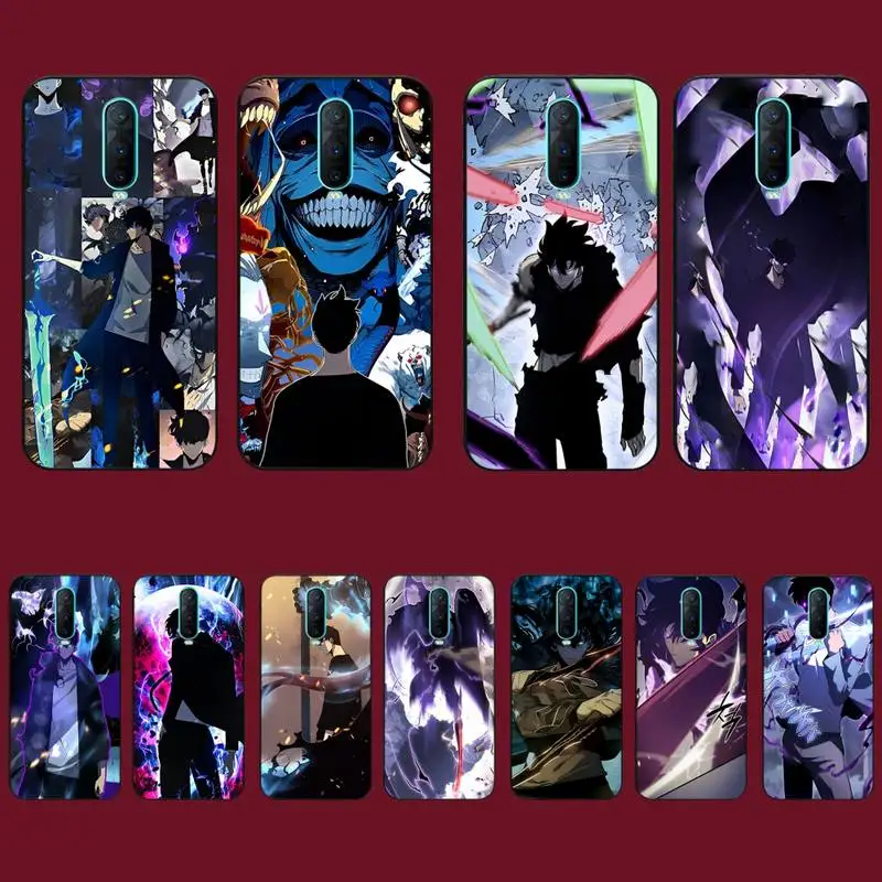 

Solo Leveling Comics Anime Z Flip 4 Phone Case for Vivo Y91C Y11 17 19 17 67 81 Oppo A9 2020 Realme c3