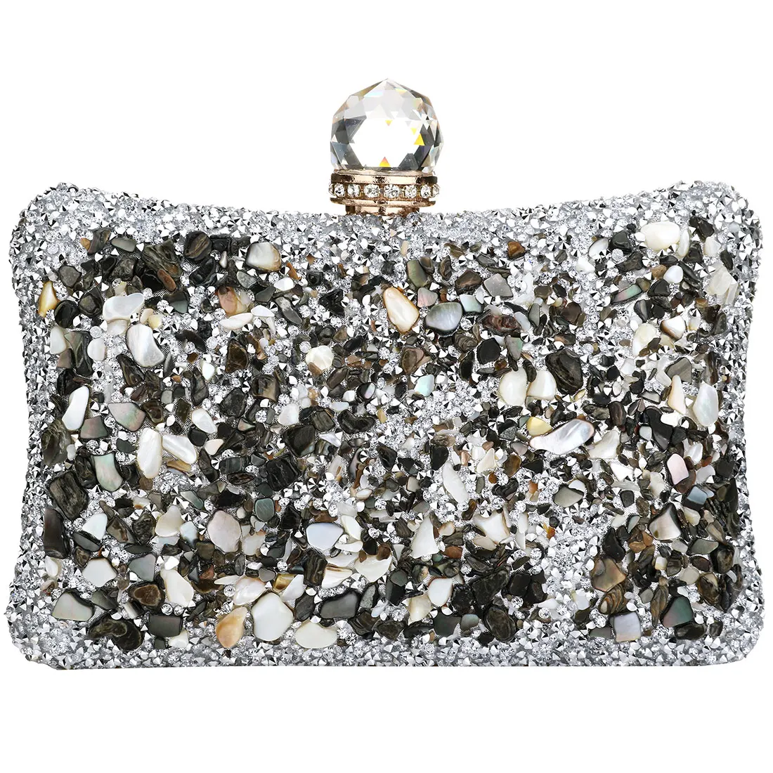 

Diamonds Beads Bag 2023 Evening Clutch Purse Women Fashion Chain Shoulder Bags Female Elegant Wedding Party Clutches Pouch