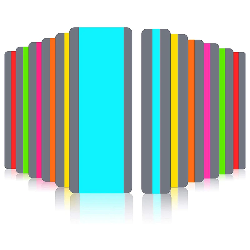 

12 шт. направляемых полосок для выделения для чтения, накладные закладки для детей