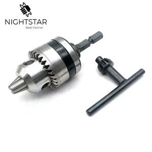 Набор для переоборудования патронов для дрели, 38 дюйма, прочный шестигранный адаптер 14 дюйма 0,6-6,5 мм для электродрелей, аксессуары для электроинструментов с ключом