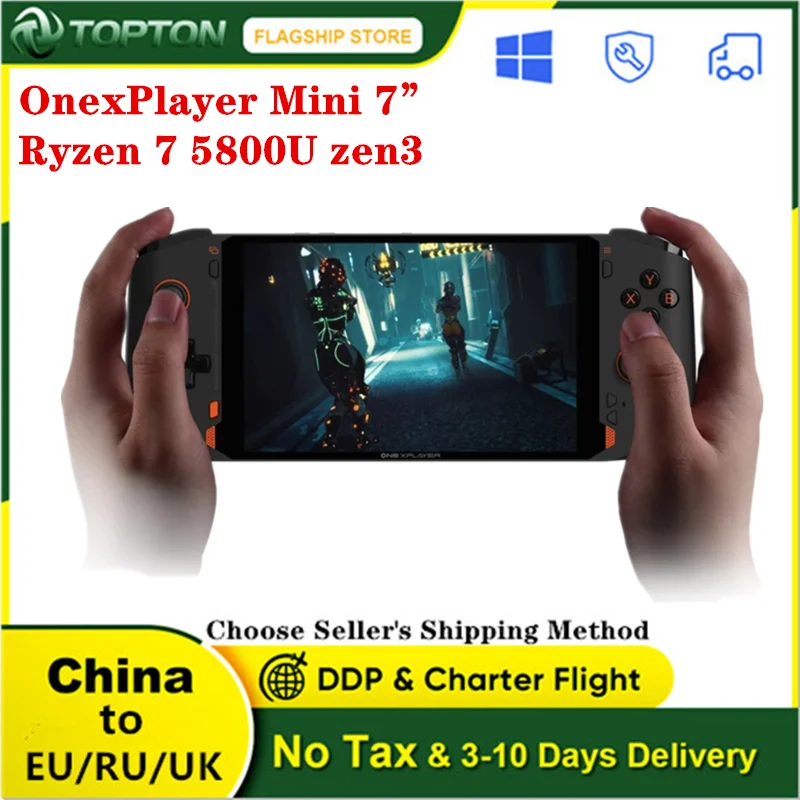 

ONEXPLAYER Mini Edition 7-дюймовый IPS портативный игровой ноутбук Ryzen 7 5800U 16G 512G/1T/2T геймпад пк Playstation Windows 11