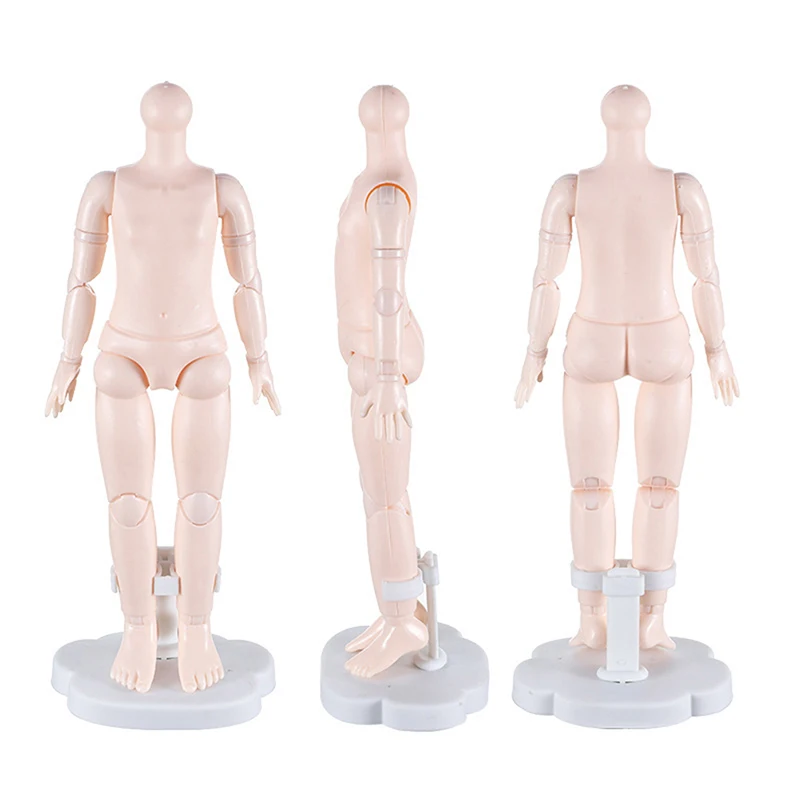 

1Pc Doll Stand Display For 30cm Dolls Clip Leg Fixing Support Toys Accessories Plastic Doll Holder Display Base Кукольный Домик