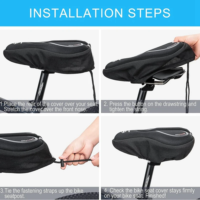 Мягкий силиконовый чехол для велосипедной подушки