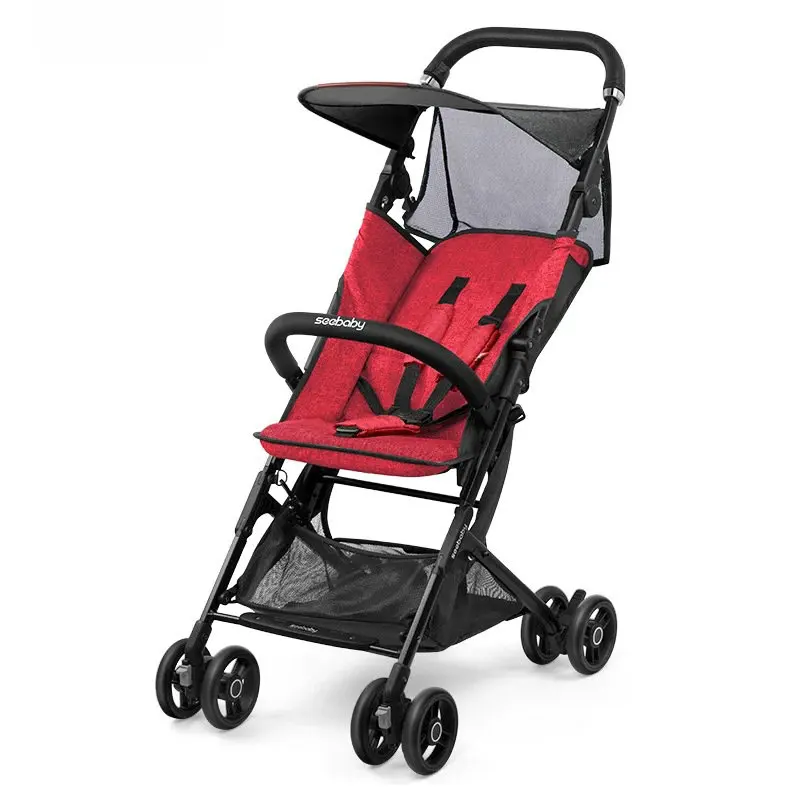 Pocket Lightweight Stroller Can Sit & Lie, Compact Folding Carriage Includes Travel Bag, Fits Airplane Storage