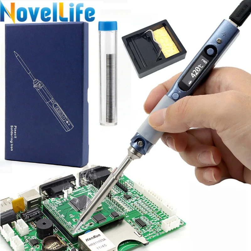 Умный паяльник с регулируемой температурой портативная цифровая сварочная