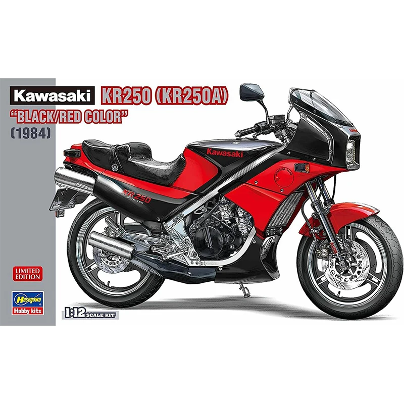 

HASEGAWA 1:12 Kawasaki KR250 21740 Assembled Motorcycle Limited Edition Static Assembly Model Kit Toys Gift