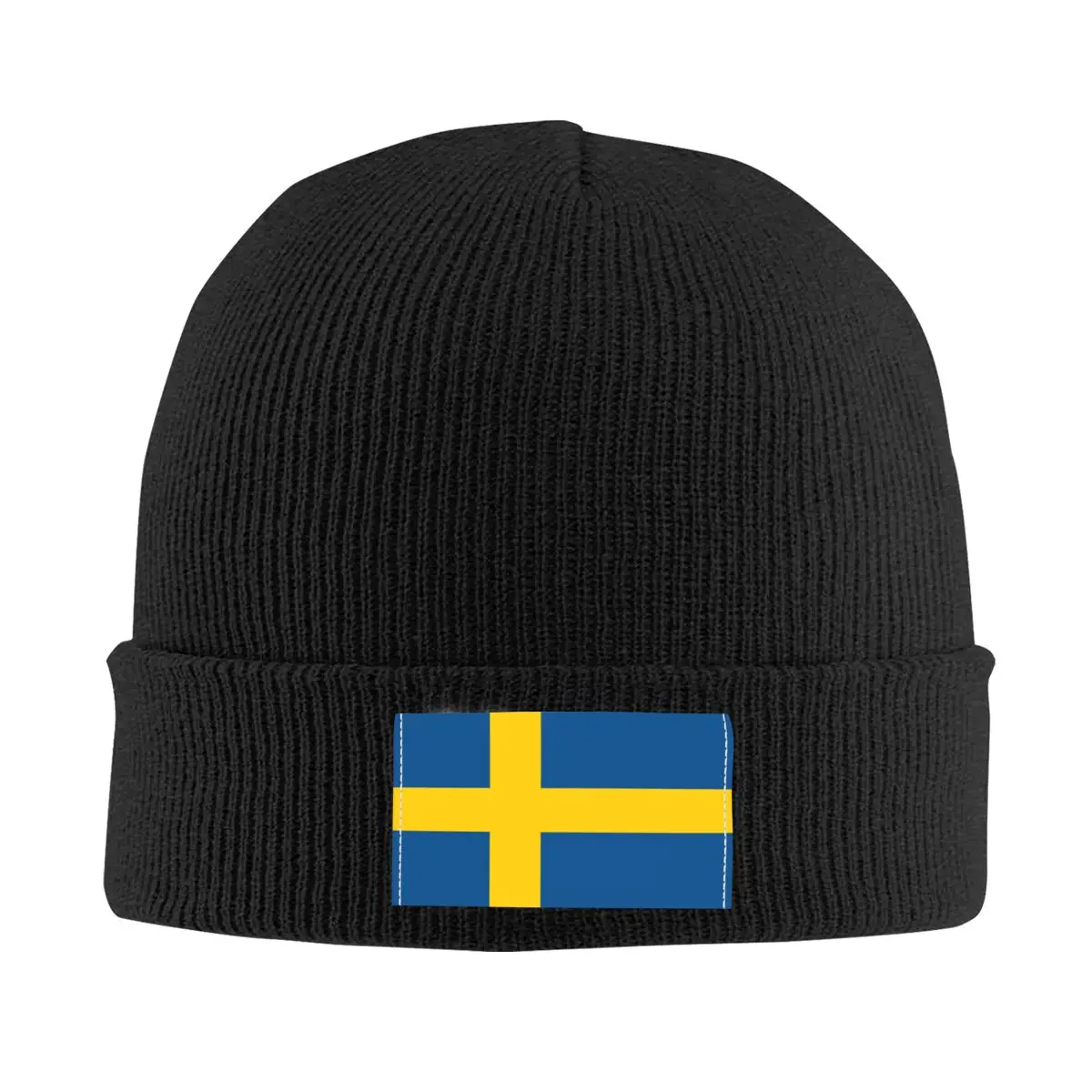 Sweden Flag Bonnet Hats Hip Hop Knitted Hat For Men Women Warm Winter Skullies Beanies Caps 1