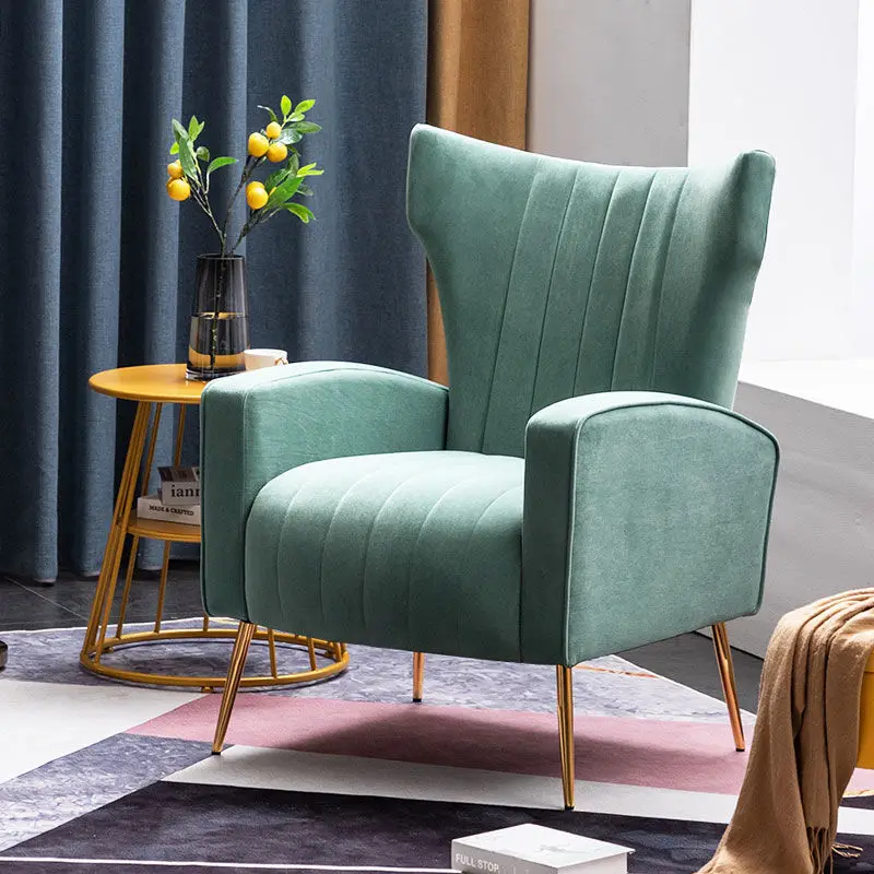 

Single Sofa Nordic Modern Lazy Chair Leisure Small Apartment Living Room Bedroom Balcony Light Luxury American Sofa furniture