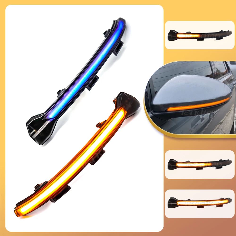 

Динамичессветильник светодиодный указатель поворота, мигающий боковой зеркальный указатель поворота светильник VW Golf 7 7,5 для Volkswagen GTD R GTI MK7 ...