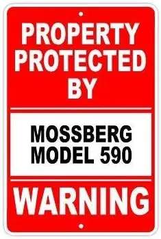 1 шт. металлический жестяной знак защищенный MOSSBERG модель 590 пистолет винтовка