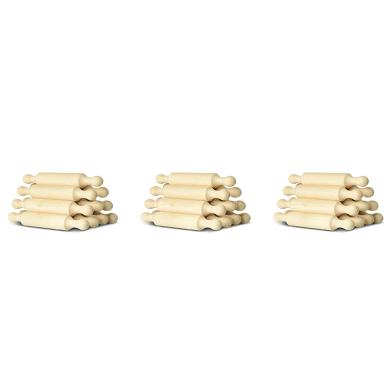 

5X Wooden Mini Rolling Pin 6 Inches Long Kitchen Baking Rolling Pin Small Wood Dough Roller For Children Fondant Pasta