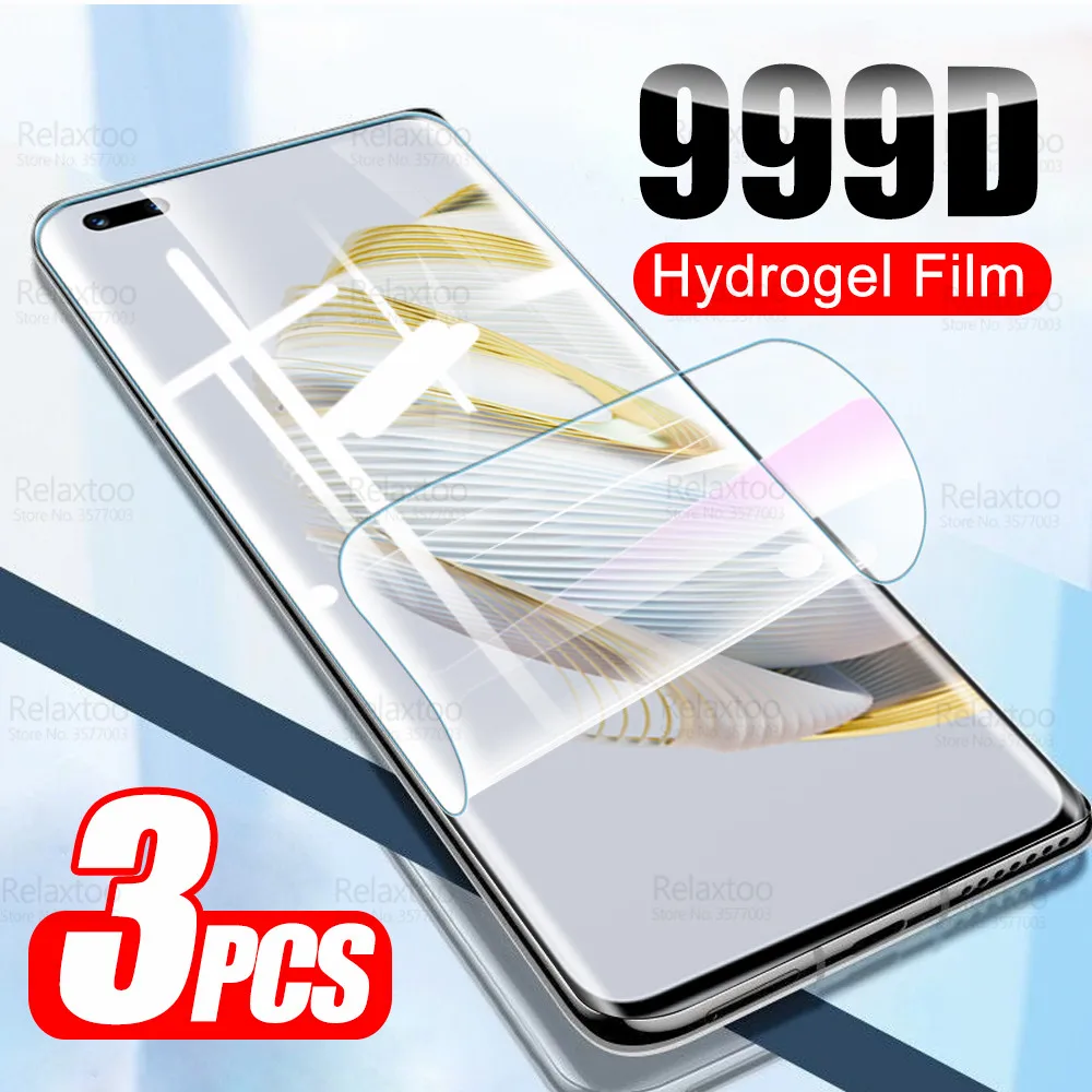 

3Pcs Full Curved Hydrogel Film For Huawei Nova 10 Pro Not Tempered Glass Screen Protector Hawei Nova10 10Pro Nova10Pro Soft Film