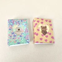 cute heart bear photocard holder interleaf type 40 pockets for 3inch photo ablum cover kpop binder portable collect books 215