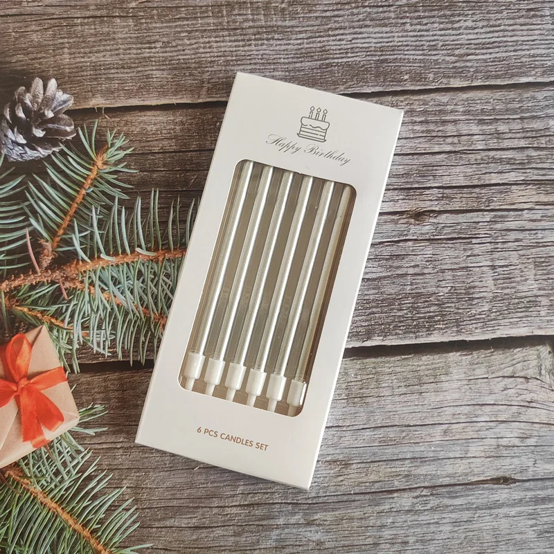 

Золотые, серебряные свечи для торта