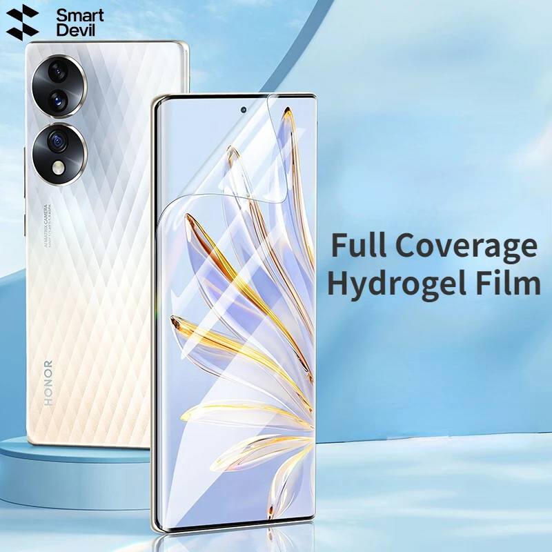 

SmartDevil Screen Protector for Huawei Honor 60 70 HD Full Cover Anti-fingerprint Clear Full Glue Hydrogel Film for Honor 70 Pro