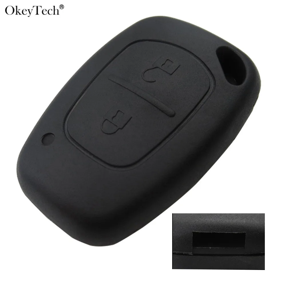 

Okeytech 2 Button Remote Car Key Shell Case Fob Cover For Renault Traffic Master Vivaro Movano Kangoo For Nissan No Blade