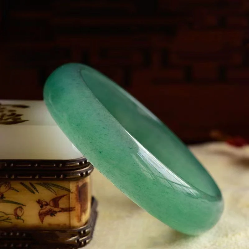 Универсальный модный браслет из авантюрина нефрита шпината