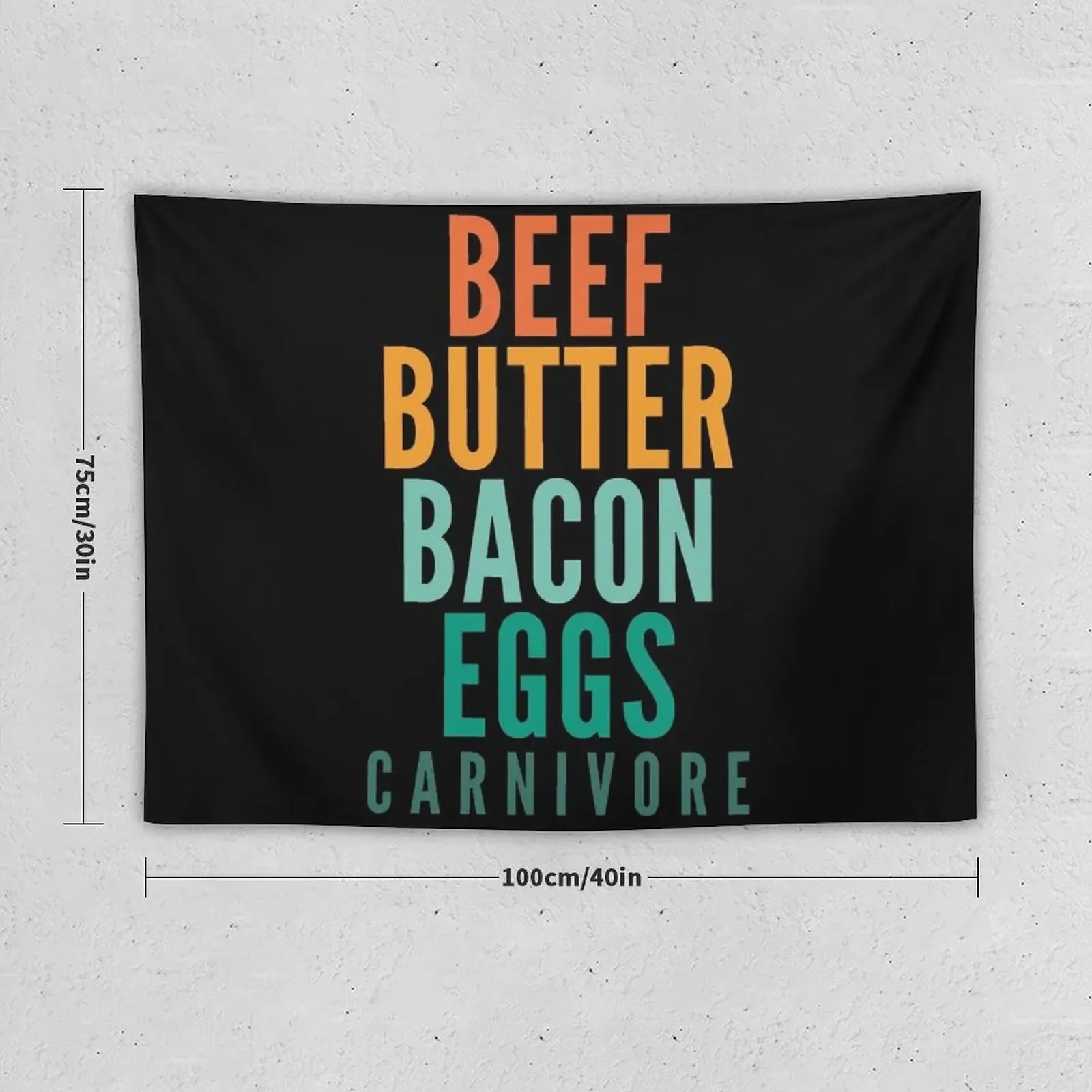 Говядина-масло-бекон-яйца карнигар гобелен аниме Декор комнатный эстетический