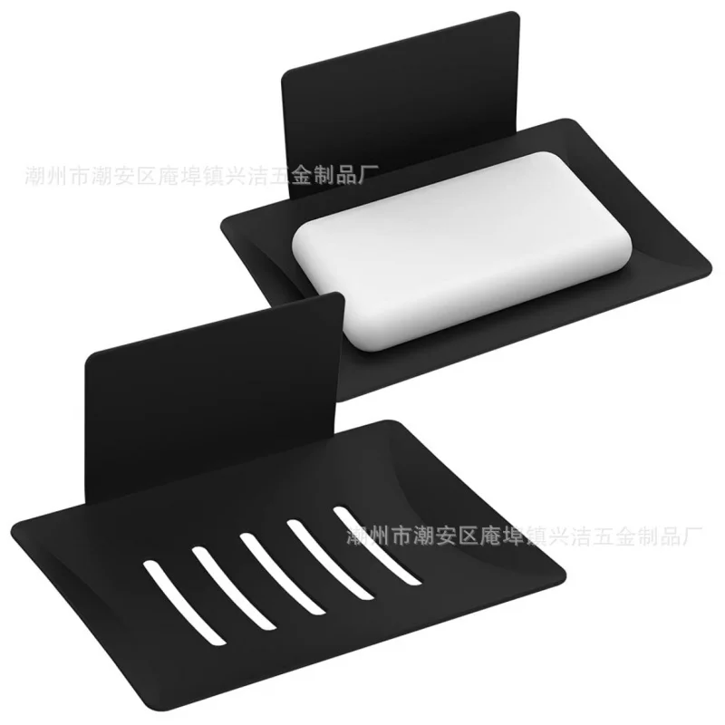 Трансграничная мыльница 304 перфорированная черная полка для мыльницы из