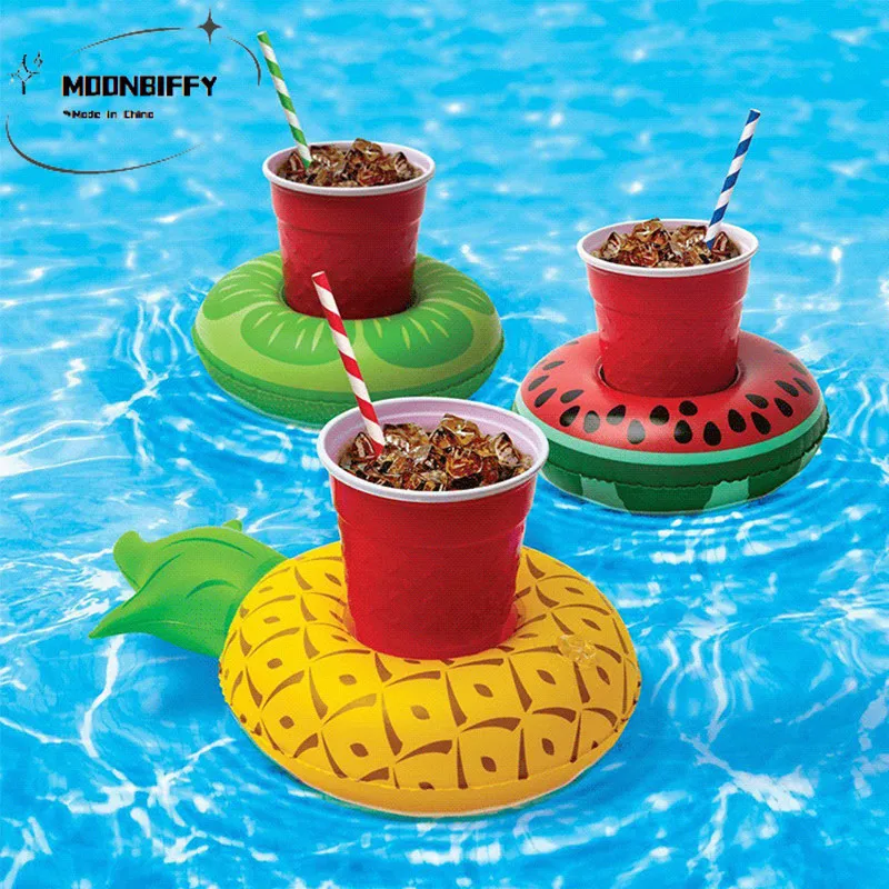 

Мини-подставка для надувной чашки, круглая плавающая игрушка для бассейна, лебедь, фламинго