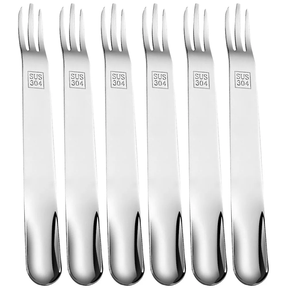 

6Pcs Light Reusable Delicate Tasting Forks Forks For Cake Kitchen Forks Fruit Forks for Kitchen Cooking Home