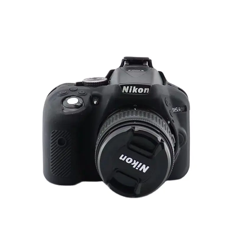 Силиконовый кожаный чехол для камеры Nikon D7100 D7200 D5100 D5200 D5300 D750 D5600 D3100 D3200 D3300 D610 D90 D810