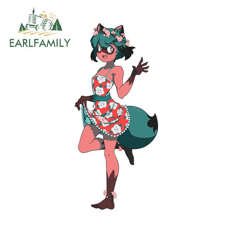 EARLFAMILY 13 см Автомобильная наклейка кролик назуна хиватаси милый пушистый аниме