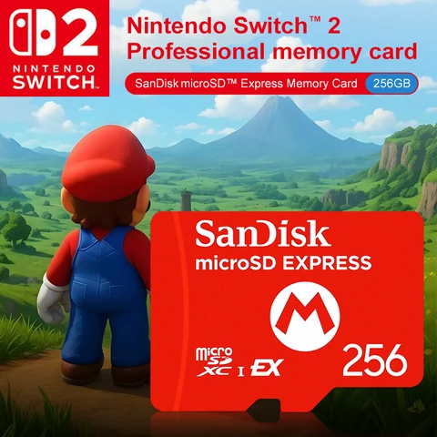 SanDisk microSD Express 256 ГБ для Nintendo Switch 2