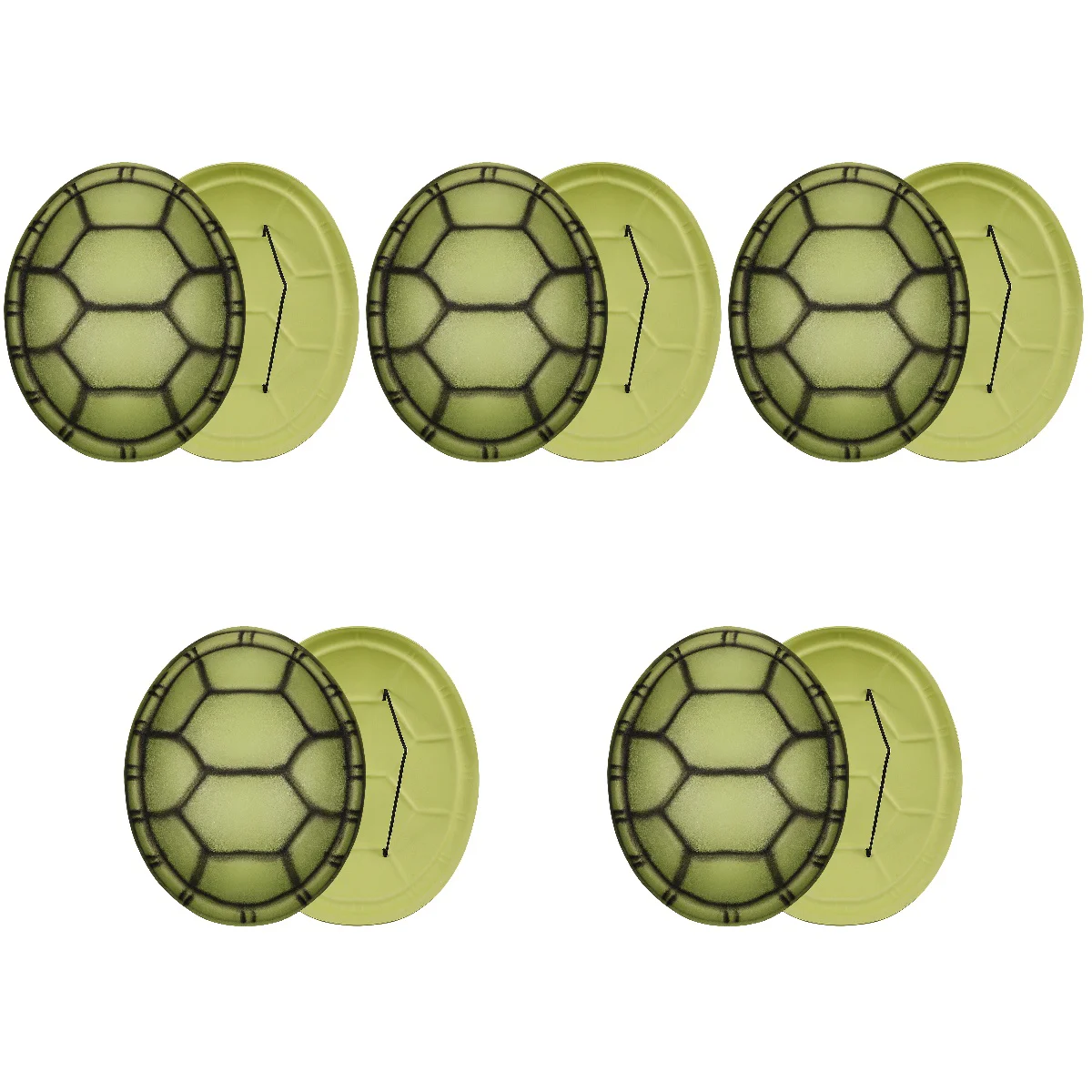 

10 Pcs Turtle Shell Cosplay Tortoise Props Halloween Role Play Party Favors Costumes Accessories