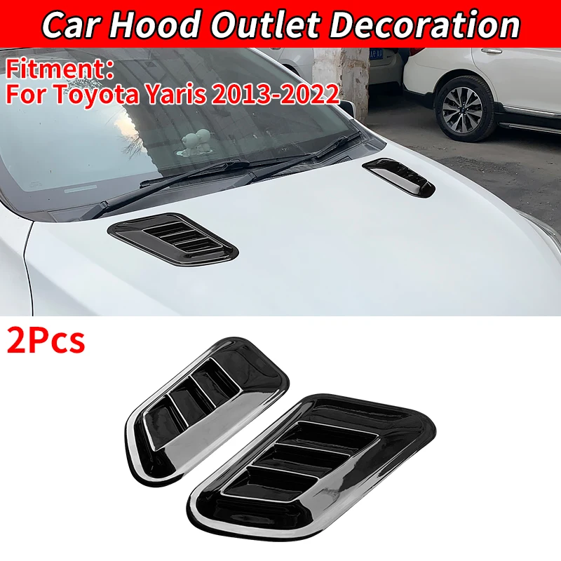 

Для Toyota Yaris 2013-2022 автомобильный выпуск воздуха впускной капюшон ковш вентиляционная крышка декоративные крышки боковой выпускной колпачок ...