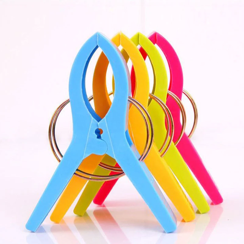 4 шт./набор, ветрозащитные пластиковые зажимы для полотенец