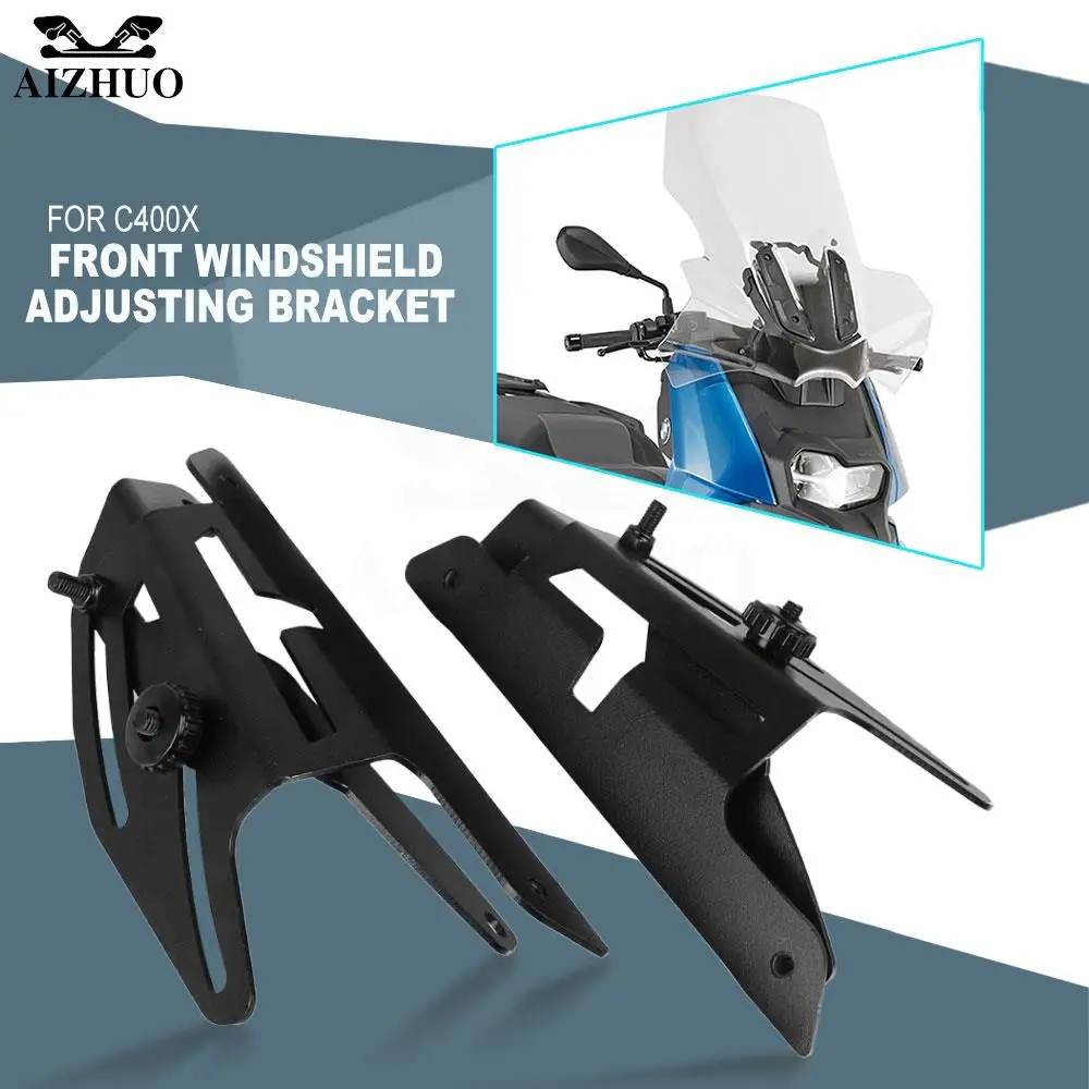 

For BMW C400X 2018 2019 2020 2021 C 400 X Motorcycle Windscreen Bracket Adjustable Wind Screen Windshield Stand C400 400X