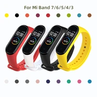 strap for xiaomi mi band 7 sport wristband silicone bracelet mi band miband 3 4 band5 replacement straps for miband 6 watch band