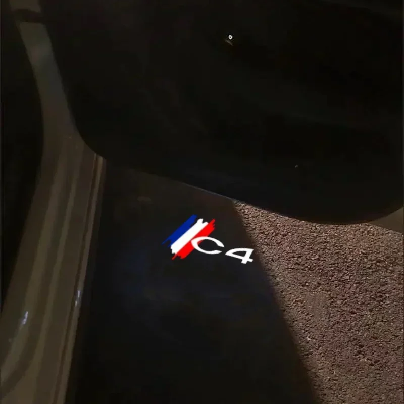 2X светодиодная лампа с логотипом двери автомобиля теневой проектор