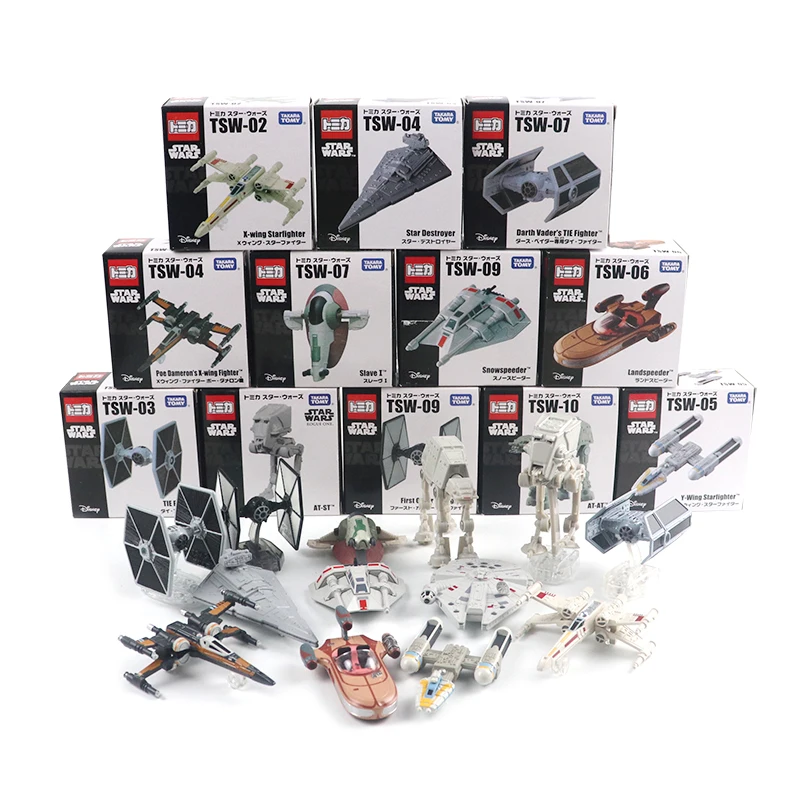 

TAKARA TOMY TOMICA Star Wars TSW Millennium Falcon X-Wing Tie Fighter Aircraft Alloy Diecast Metal Model Vehicle Toys Gifts