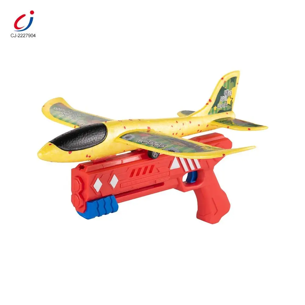 

Outdoor Sport Throwing Foam Plane Shooting Game Launcher One-Click Ejection Aircraft Catapult Airplane Toy Gun