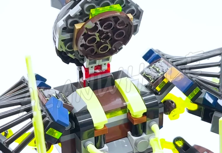 757 шт. Shinobi Titan Mech Battle Zane Robots Posable Arms Legs Cave 10399 Набор строительных блоков совместимый