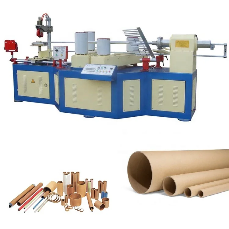 Китайский станок для резки изготовления картонных трубок устройство намотки