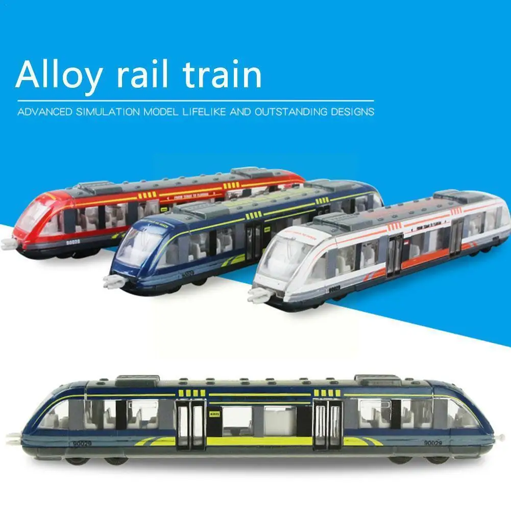 

Модель поезда из сплава, игрушка для детей, металлическая Высокоскоростная Модель железной дороги, игрушечный поезд, литый под давлением, развивающие ранние подарки, игрушка, распознавание U7Q2