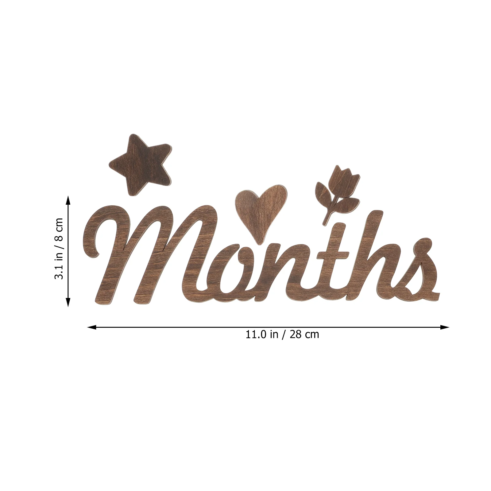 Деревянная тарелка на месяц детские вехи цифры эмблемы детский знак подарок для