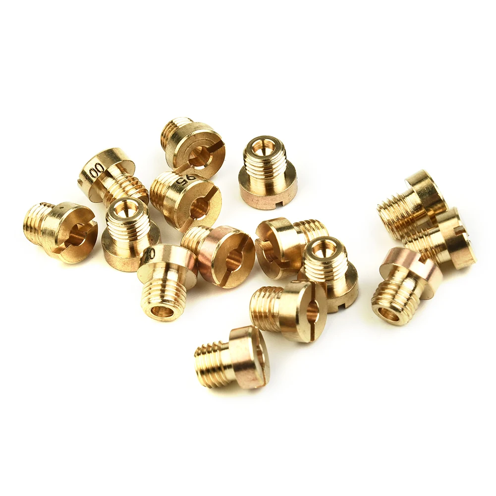 

15X Main Nozzle Jet 60-130 M6 For 12mm-17.5mm Dellorto Carburetors Main Jet For Mikuni Carburetors Nozzle Motorcycle Accessories