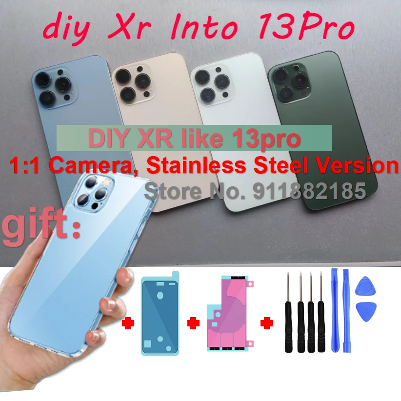 

Для DIY XR Like 13PRO, для iphone xr to 13 pro, для преобразования xr в 13 pro, корпус iphone XR LIKE 13PRO, для корпуса xr to 13
