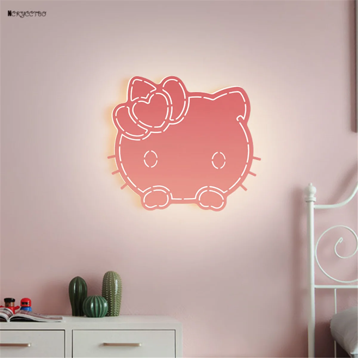 

Креативный настенный светодиодный светильник в скандинавском стиле, милая домашняя декоративная лампа для мальчиков, девочек, спальни, кабинета, детского сада, коридора, комнатные бра