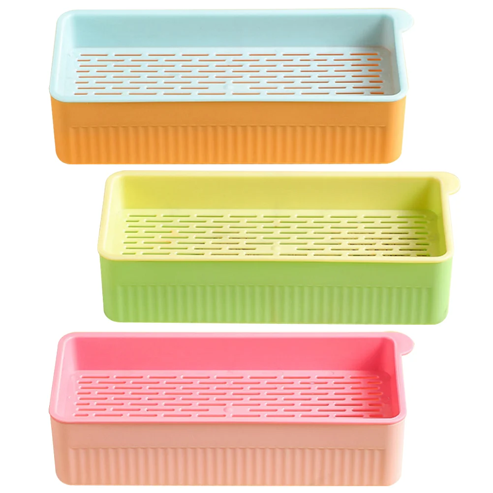 

3 Pcs Cat Grass Planting Box Nursery Planter Creative Fodder Trays Convenient Snack Soilless Home