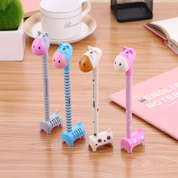 

40 pcs/lot Cartoon Donkey Ballpoint Pen Cute Ball Pens For Kids Gifts Toy School writing Supplies Promotional gifts