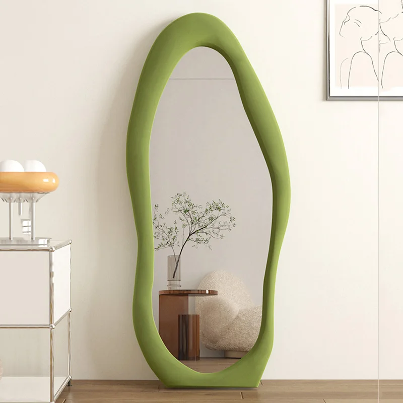 

Nordic Full Body Mirrors Bedroom Bathroom Dressing Bedroom Outdoor Mirror Korean Length Big Tocador Decoration Home YYY35XP