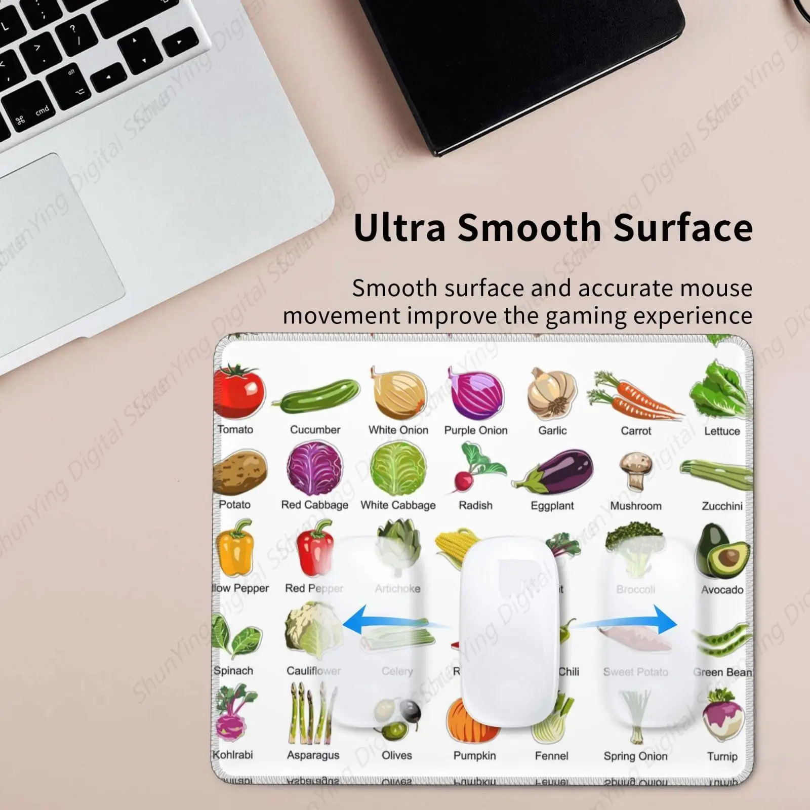 Различные резиновые противоскользящие коврики для мыши с растительным принтом и