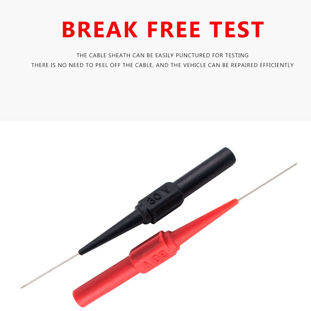 

1/2/3/4/5Pair 30V 1A Multimeter Probes Insulation Piercing Needle Pin Digital Multi Meter Tester for Banana Plug Wire Pen Cable