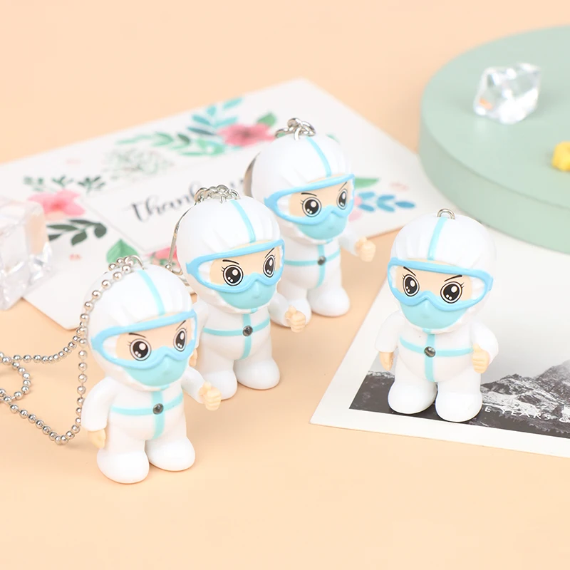 

Брелок для ключей для медсестер, милый мультяшный брелок со светодиодной подсветильник, со звуком и подсветкой для сумок, аксессуары, ручна...