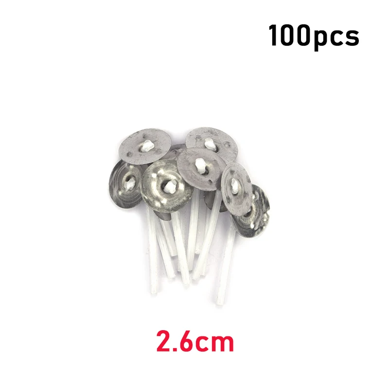 100pcs 2.6/9/15/20cm Cotton Candle Wicks Smokeless Wax Core for DIY Making Pre-waxed Supplies Tool |